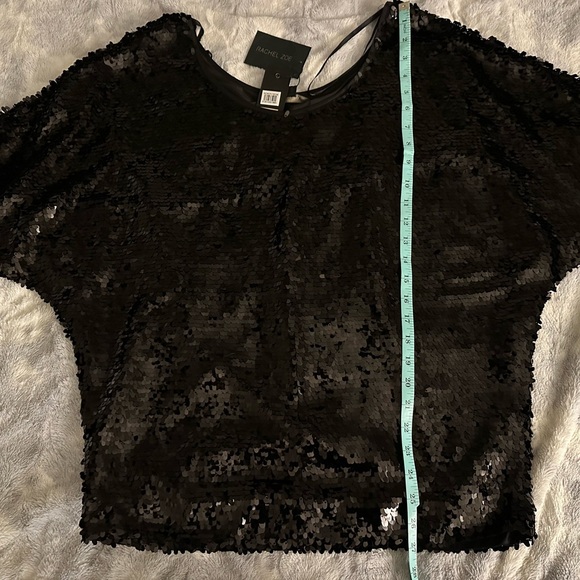 Gorgeous Rachel Zoe Sequined Top-Size P-NWT - Picture 5 of 6